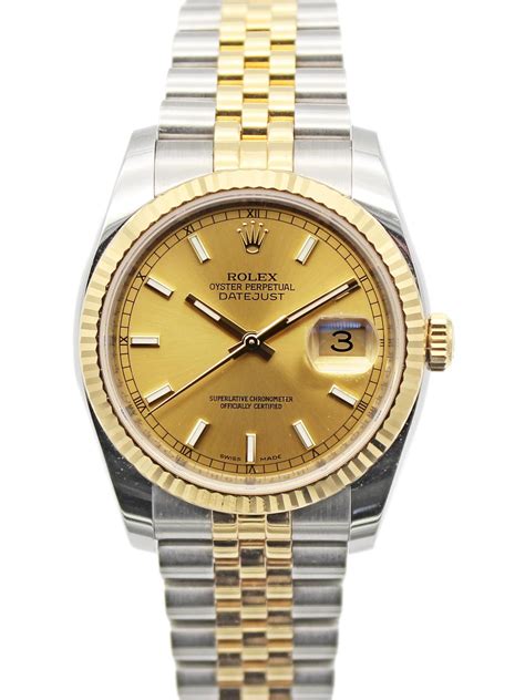 rolex datejust gold two tone|rolex datejust 36mm two tone.